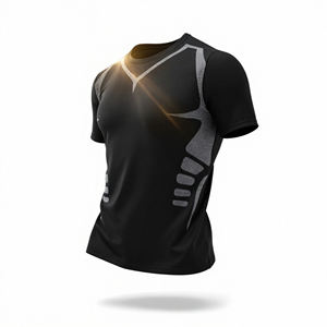 Camisetas de poliéster de alta calidad para hombre, para deporte, ejercicio físico, secado rápido, correr, ciclismo, trotar, ropa para hombre, camisetas, Tops - Product Image 1
