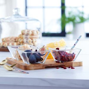 Creative Divided <b>Snack</b> <b>Tray</b> For Home Use Food Serving Plate With Compartment Wooden <b>Trays</b> For Dried Fruit Candy Storage - Product Image 4