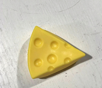 Jouet anti-stress viral DIY en TPR, forme cube de fromage et triangle, coque vide à remplir, boule souple faite à la main, jouet de décompression ASMR à presser