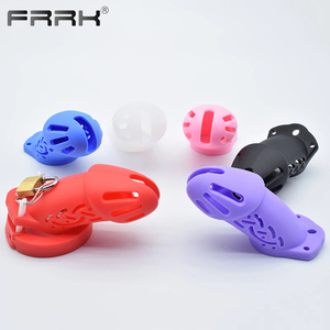 FRRK-jaula <span class=keywords><strong>de</strong></span> <span class=keywords><strong>castidad</strong></span> <span class=keywords><strong>de</strong></span> Mamba <span class=keywords><strong>para</strong></span> <span class=keywords><strong>hombres</strong></span> adultos, con 5 anillos, <span class=keywords><strong>candado</strong></span>, sello <span class=keywords><strong>de</strong></span> Escape, Juguetes sexuales - Product Image 2