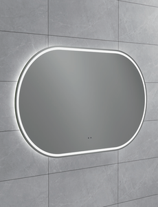 Miroir de douche ovale éclairé par LED, moderne, à intensité variable, rétroéclairé par <span class=keywords><strong>MEBO</strong></span>, montage mural - Product Image 2