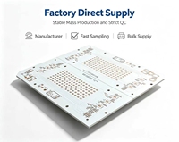 Circuit imprimé en aluminium résistant aux hautes tensions personnalisé, épaisseur 1,2 mm, cuivre 35 µm, éclairage LED haute puissance MCPCB