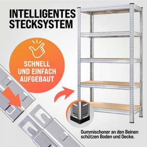 Corrosiebestendig gegalvaniseerd stellingrek voor magazijn, verstelbare planken en eenvoudige montage - Product Image 4