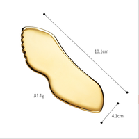 Outil de massage facial en acier inoxydable 304, couteau à fascia, lame en forme de lèvres, outils de maquillage, planche à gratter en forme de lèvres