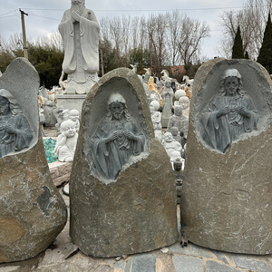 Escultura de piedra natural antigua estatua religiosa figura tallada - Product Image 3