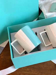 Juego de 5 Tazas de Café Multicolores Estilo Macaron, Regalo de Navidad, Porcelana Fina, Hecho a Mano - Product Image 2