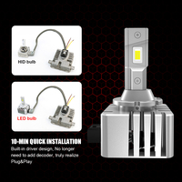 Ampoules de phares à LED LANSEKO D1S D1R D3S D3R D2S avec puce GC 9000LM CanBus sans erreur remplacer les ampoules HID pour les phares de voiture