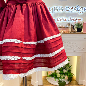 <span class=keywords><strong>Robe</strong></span> rouge <span class=keywords><strong>pour</strong></span> filles de Noël Vêtements <span class=keywords><strong>pour</strong></span> enfants Robes en lin et coton <span class=keywords><strong>pour</strong></span> filles Robes d'hiver de Noël de couleur unie <span class=keywords><strong>pour</strong></span> enfants Petites filles - Product Image 6