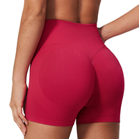 Shorts de yoga taille haute sans coutures pour femmes, grande taille, effet push-up et contrôle du ventre, respirants, pour la gym et le cyclisme