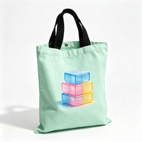 Sac fourre-tout en toile personnalisé imprimé avec des dessins animés, réutilisable, écologique, pour pique-nique en plein air, camping, usage quotidien