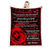 Plaid en polaire corail doux et chaud sur mesure OEM pour l'hiver, taille Queen, impression avec logo, 100 % polyester pour canapé