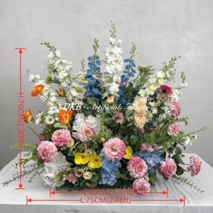 DKB factory <strong>cheap</strong> custom tropical aisle <strong>flowers</strong> durable artificial colorful wildflower wedding aisle <strong>flowers</strong> - Product Image 1