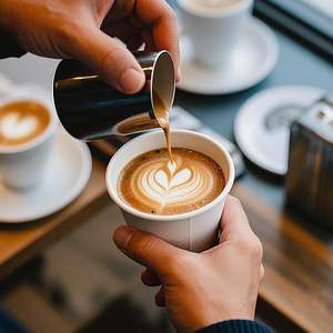 Gobelets en papier pour café et smoothies sans fuite 12 oz et 16 oz en pâte de bois pour les fêtes - Product Image 2