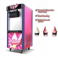 Machine à glace molle professionnelle compacte, soyeuse et délicate