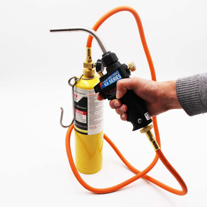 หัวเชื่อมแก๊ส Mapp Torch สายยาว 3 เมตร หัวงอ ปุ่มสวิตช์เดี่ยว จุดติดด้วยระบบ Piezo ใช้แก๊สเหลว - Product Image 2