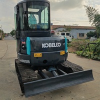 Mini-excavatrice d'occasion Kobelco SK50 SK60-C SK75 SK55, excavatrice sur chenilles d'occasion Kobelco SK55SR SK55SR-5 SK55SR-6 SK55SR-7