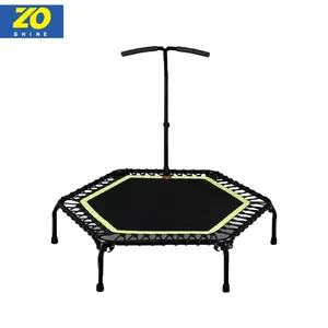 Zoshine Bungee Bounce Hexagonal Trampoline Suitable for Adults Quiet Mini Trampoline Indoor and Outdoor Garden Exercises