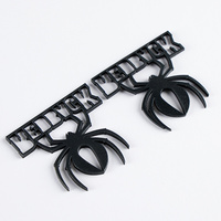 Service OEM de logo personnalisé acceptable, accessoires vestimentaires, patchs de luxe en PVC Spider Punk
