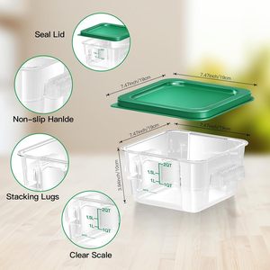 Hot Plastic Food Container Set With Lids 17-Piece BPA Free Kitchen Custom <b>Storage</b> Box Transparent Food Container - Product Image 3