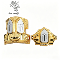 TX-Modelo 15-E #   Esquina de plástico para ataúd, herrajes para ataúd, accesorios funerarios estilo americano, esquina para ataúd