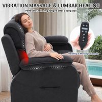 Canapé électrique inclinable ergonomique KD Design avec massage vibrant 8 points et chaleur lombaire, fauteuil motorisé haute capacité