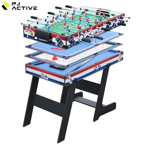 PINJIAN 4-in-1マルチスポーツ折りたたみテーブル子供用ビリヤードホッケーピンポンサッカーPVCポケット付き - Product Image 5