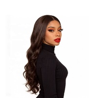 Perruque synthétique longue ondulée en fibre haute température, boucles lâches, raie au milieu, sans frange, 10 couleurs, unisexe, réglable, résistante à la chaleur, avec bouton