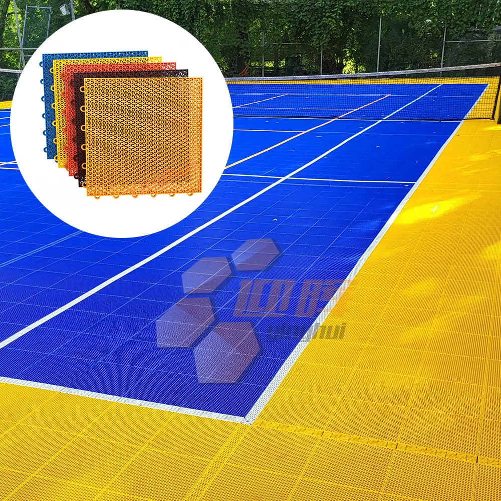 O-01 sıcak satış meslek kurulumu kolay masa tenisi mahkemesi döşeme açık Futsal spor salonu yer döşemesi