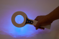 Lampe de Woods portable, analyseur de peau UV, loupe vétérinaire, inspection des couches pigmentaires bactériennes et fongiques, clinique dermatologique