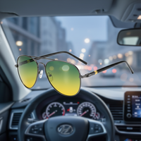 Lunettes de soleil polarisées de vision nocturne 2026 pour la conduite automobile, lunettes de pilote vision jour et nuit