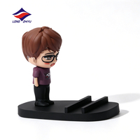 Longzhiyu - Soporte de Escritorio para Teléfono Móvil con Diseño de Mascota 3D en PVC, Personalizado con Logotipo OEM, Figuras de Anime Decorativas, 20 Años de Experiencia