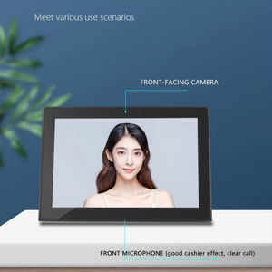 Nouvelle tablette PC Android 10,1 pouces à écran tactile, processeur Rockchip Octa Quad Core, forme en L, Wi-Fi, RJ45 Ethernet, GSM 3G 4G, kiosque de point de vente pour restaurant, ROHS - Product Image 3