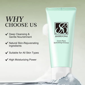 OEM ODM Vente en gros <span class=keywords><strong>Gel</strong></span> nettoyant <span class=keywords><strong>moussant</strong></span> hydratant rafraîchissant pour le visage, <span class=keywords><strong>purifiant</strong></span> les pores en profondeur, prune verte - Product Image 2