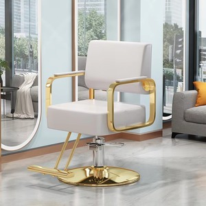 Fauteuil de Salon Commercial Moderne en Fer Noir Écologique pour Barbier avec Repose-Pieds Détachable et Pompe Hydraulique Professionnelle Adaptée - Product Image 2