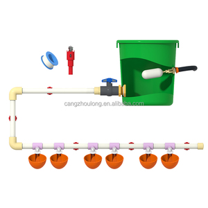 ZZ DIY automático patio trasero pollo bebé pollito codorniz SISTEMA DE AGUA bebedero <span class=keywords><strong>para</strong></span> aves de corral juego completo - Product Image 1