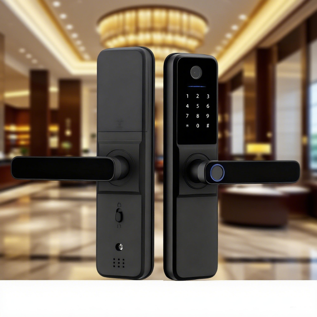 Tuya Ttlock Wi-Fi/ Digital Intelligent Electric Apartment Gate Smart Lock for Glass Aluminum Wood Steel Doors