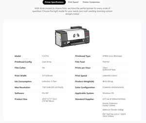 Impresora DTF Dual XP600 Procolored A3 F13 Pro Panda para Transferencia de Impresión, Paquete de Impresora DTF con Envío Gratuito - Product Image 5