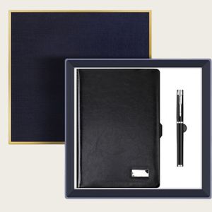 Ensemble cadeau de luxe fait main avec carnet et stylo imprimés UV - Journal d'affaires haut de gamme pour cadeaux d'entreprise - Product Image 1
