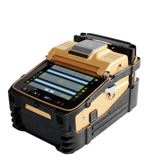 Fiber Optic Splicing Machine AI-8C 6 Motors Automatic Fiber Fusion Splicer 6S OEM FTTH 1 YEAR Six Motors Auto Focus 8.5KGS SM/MM