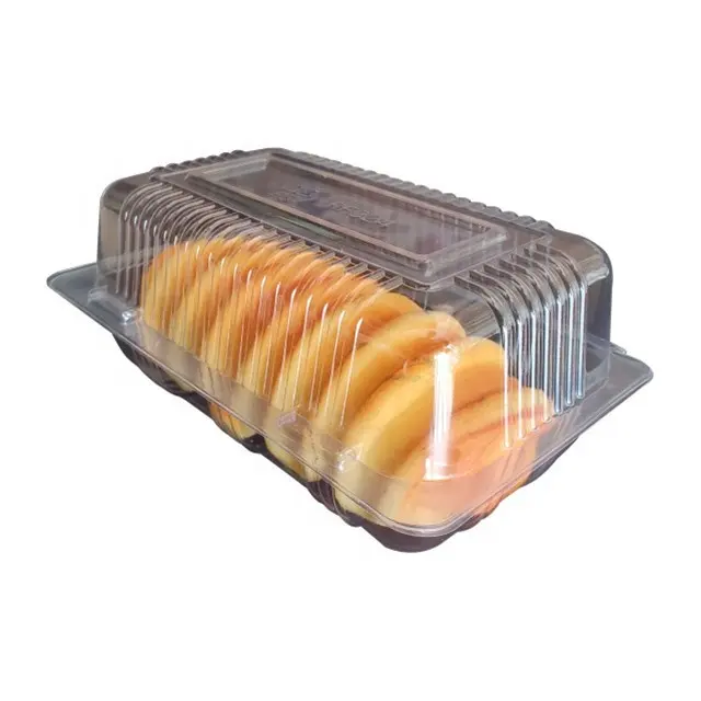 Disposable transparent cake box clear cools mini cupcake boxes and packaging clear rectangular cake box