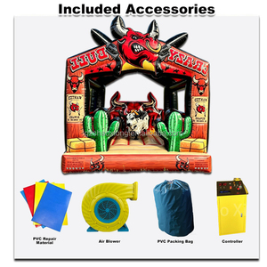 Máquina de Toro Mecánico Inflable Comercial para Rodeo, Juego de <span class=keywords><strong>Alquiler</strong></span> para Entretenimiento, Máquina de Toro Mecánico Inflable - Product Image 4