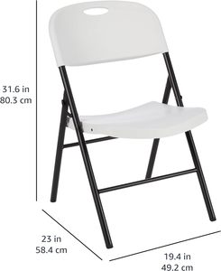<span class=keywords><strong>Sillas</strong></span> de Plástico Resistentes Plegables <span class=keywords><strong>para</strong></span> Jardín, Exteriores, Fiestas y Eventos, de HDPE, Ligeras y Duraderas, al por Mayor - Product Image 3