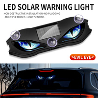 Luz de Advertencia LED Solar para Coche con Ojo Turco, Lámpara Estroboscópica de Seguridad Antirrobo con Sensor de Luz Automático para Parabrisas Interior de Vehículo