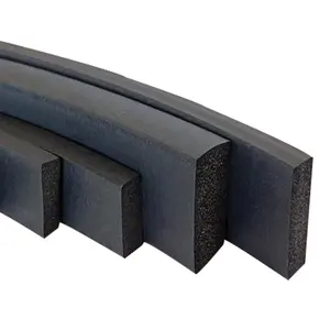 Custom EPDM Foamed Rubber Board Sheet Wear-resisting Electric Cabinet Anti-collision Rubber Square Bar EPDM Seal Strip