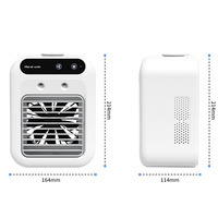 Ventilateur Climatiseur Portable Haute Qualité, Mini Rafraîchisseur d'Air USB Rechargeable