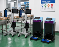 Imprimante jet d'encre UV industrielle pour lignes de production d'emballages alimentaires avec codage en ligne haute vitesse, codes QR et codes-barres à données variables