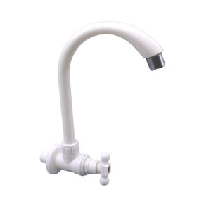 Wall-Mounted T-shape Handle Single Lever <b>Plastic</b> <b>Kitchen</b> Basin DN15 1/2" Faucet - Product Image 6