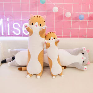 Cross Border Großes Kissen Super Soft Plüsch Katzen kissen Spielzeug PP Baumwolle Gefüllt Niedlich Liegend Katzen puppen bett für Frauen - Product Image 3