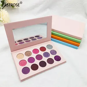 Palet Eyeshadow baru OEM 15 warna palet Makeup Perona mata Matte berkilau berkilau dengan cermin Eyeshadow pigmen tinggi