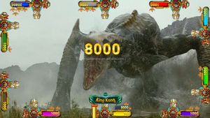 Machine de jeu de table de pêche à jetons à prix d'usine, jeu de tir, borne d'amusement Godzilla VS Alien - Product Image 6